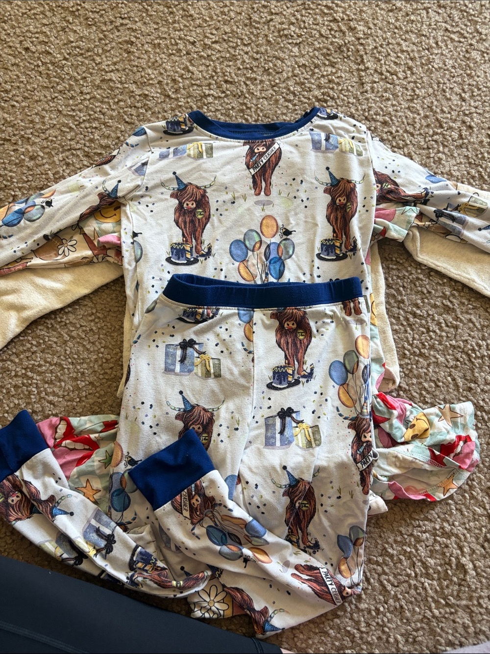 B62 Fletch 2pc 2t Party Crashers Birthday Bamboo Pajama Set